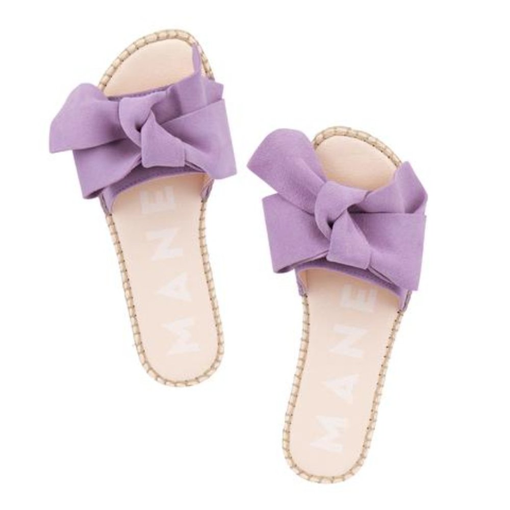 NEW Manebi Bow Sandals - Lilac